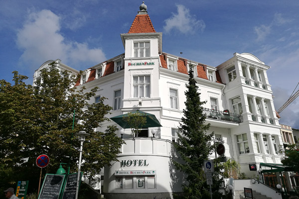 Front view of the hotel