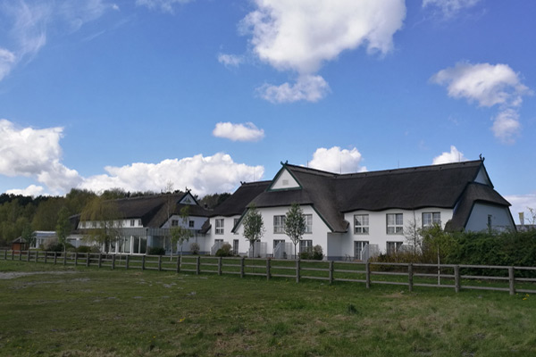 Front view of the hotel